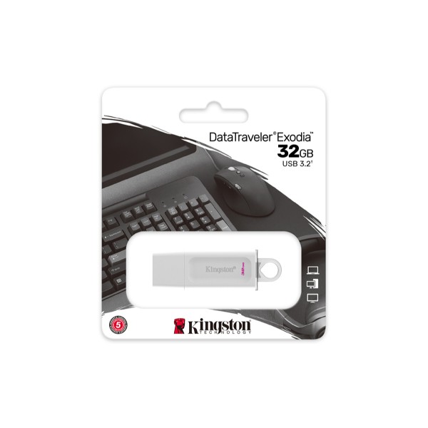 Фото - Флеш USB Kingston DataTraveler Exodia 32GB USB 3.2 White (KC-U2G32-5R)