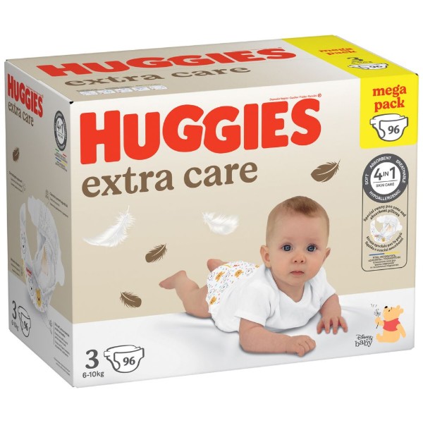Фото - Одноразовые подгузники Huggies Extra Care Size Размер 3 (6-10 кг), 96 шт. (5029053577944)