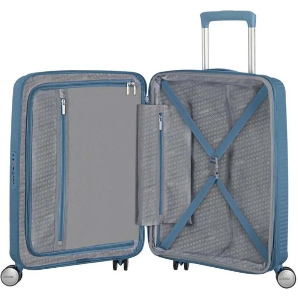 Фото - Валіза American Tourister Soundbox 67 см сіро-синій (32G*51002)
