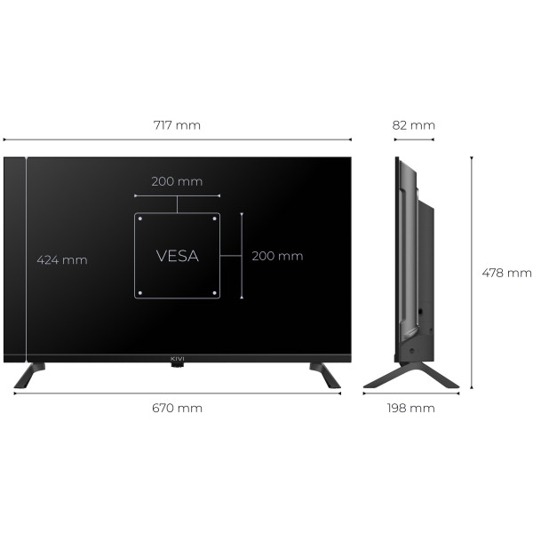 Фото - Телевізор Kivi 32H820KB