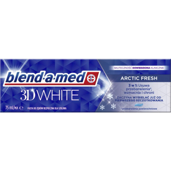 Фото - Зубна паста Blend-A-Med 3D White Арктическая Свежесть 75мл Фото - Зубна паста Blend-A-Med 3D White Арктическая Свежесть 75мл