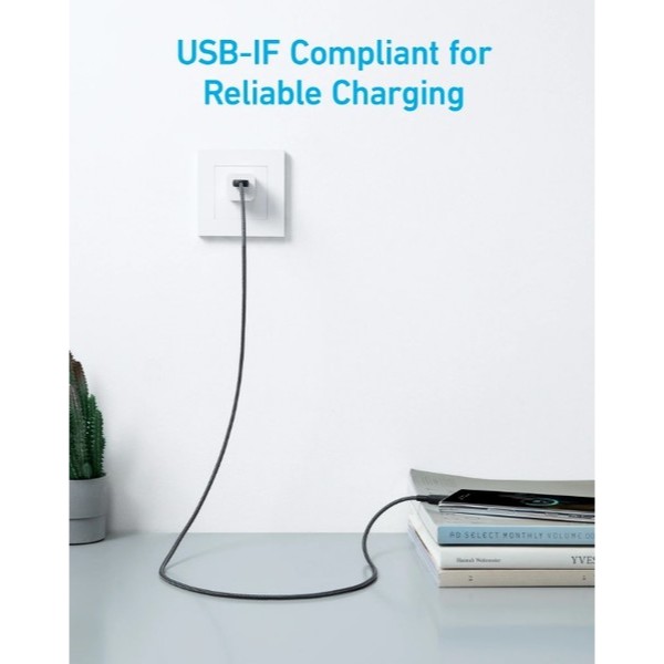 Фото - Кабель Anker 322 USB-A to USB-C - 0.9m Nylon Black (A81H5G11)
