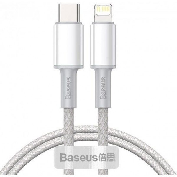 Фото - Кабель Baseus Type-C to Lightning PD 20W 1m White (CATLGD-02)