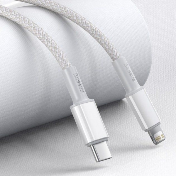Фото - Кабель Baseus Type-C to Lightning PD 20W 1m White (CATLGD-02)