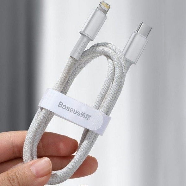 Фото - Кабель Baseus Type-C to Lightning PD 20W 1m White (CATLGD-02)