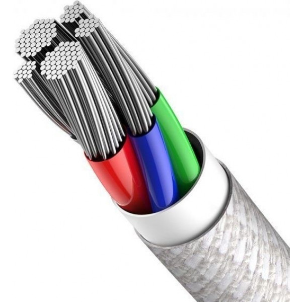 Фото - Кабель Baseus Type-C to Lightning PD 20W 1m White (CATLGD-02)