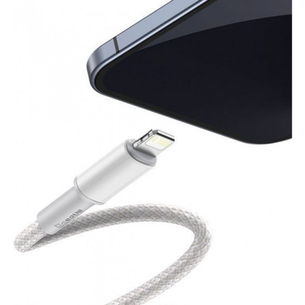 Фото - Кабель Baseus Type-C to Lightning PD 20W 1m White (CATLGD-02)