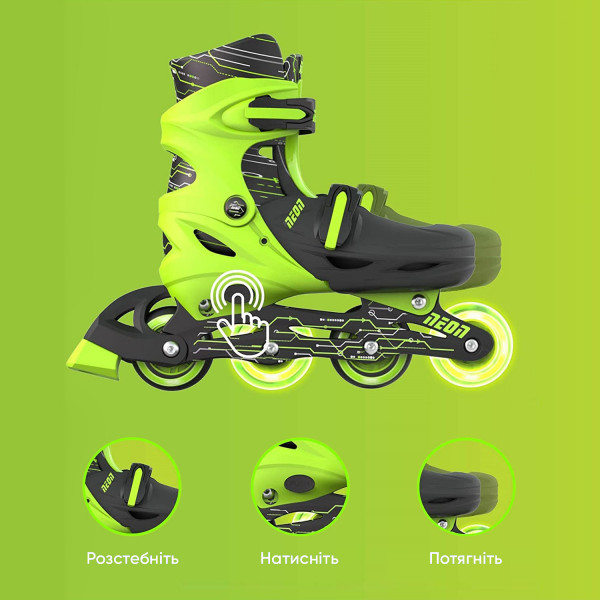 Фото - Ролики Neon Inline Skates Green (NT07G4)