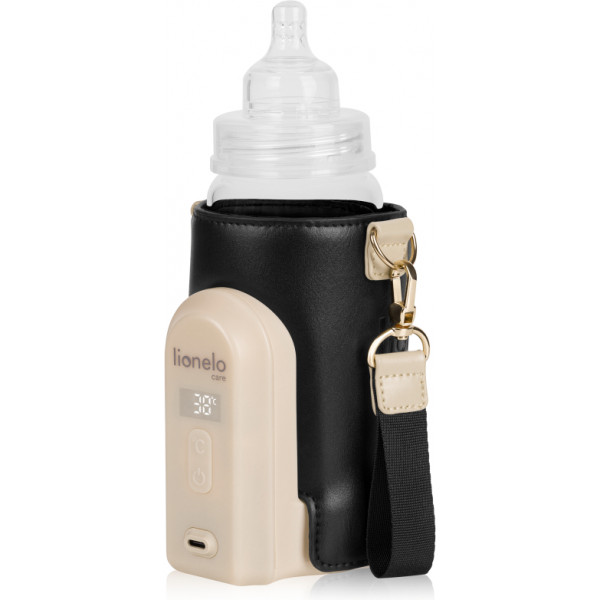 Фото - Подогреватель детских бутылочек дорожный Lionelo Thermup Go Evo Black Gold