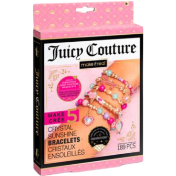 Фото - Набір для виготовлення прикрас Make it Real шарм-браслетів Juicy Couture Сонячне сяйво 189 ел. (MR4433)