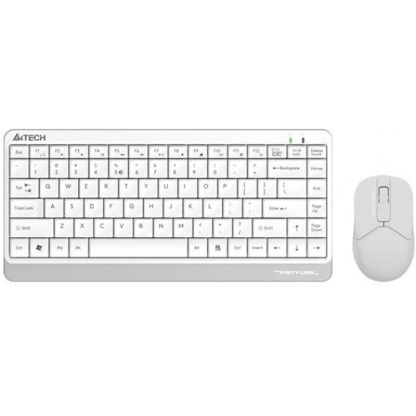 Фото - Клавіатура + миша бездротова A4tech FG1112 White