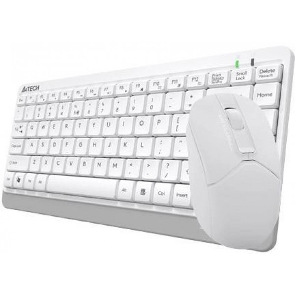 Фото - Клавіатура + миша бездротова A4tech FG1112 White