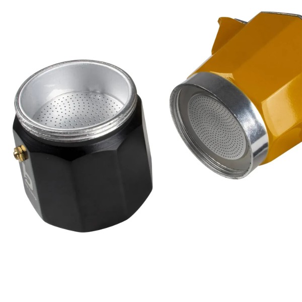 Фото - Кофеварка гейзерная Bo-camp Hudson 6-cups Yellow/Black (2200522)