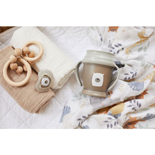 Фото - Поїльник-непроливайка дитячий Lovi 250 мл JUNIOR - Buddy Bear (1/599new)