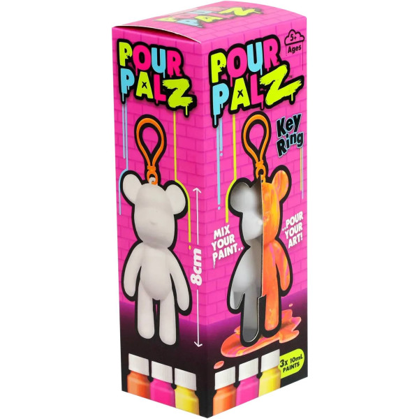 Фото - Набір для декупажу та розпису Pour Palz Брелок Ведмедик в ас.(GS-G08162)