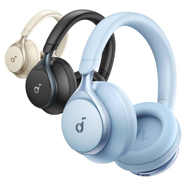 Фото - Навушники повнорозмірні бездротові Anker SoundCore Space One White (A3035G21)