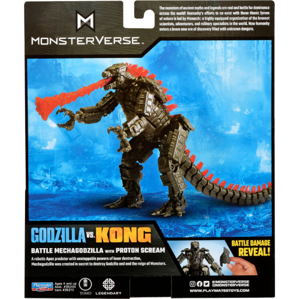 Фото - Фігурка міфічної істоти Godzilla vs. Kong МЕХАГОДЗИЛА З ПРОТОННИМ ПРОМІНЬОМ (35210)