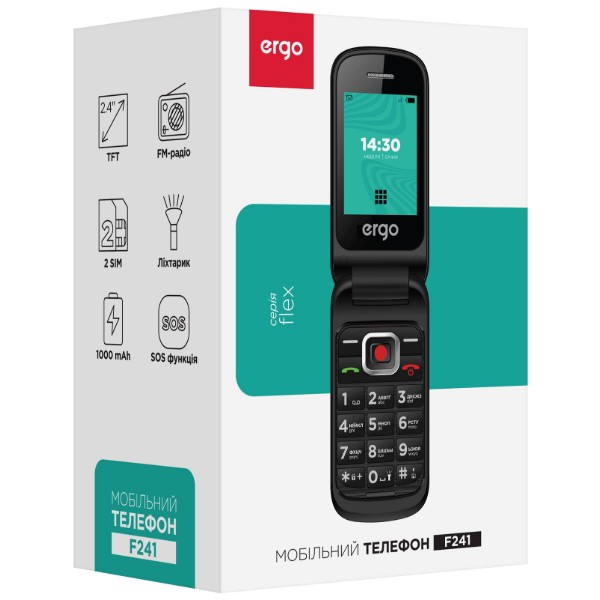 Фото - Мобільний телефон Ergo F241 Dual Sim Red