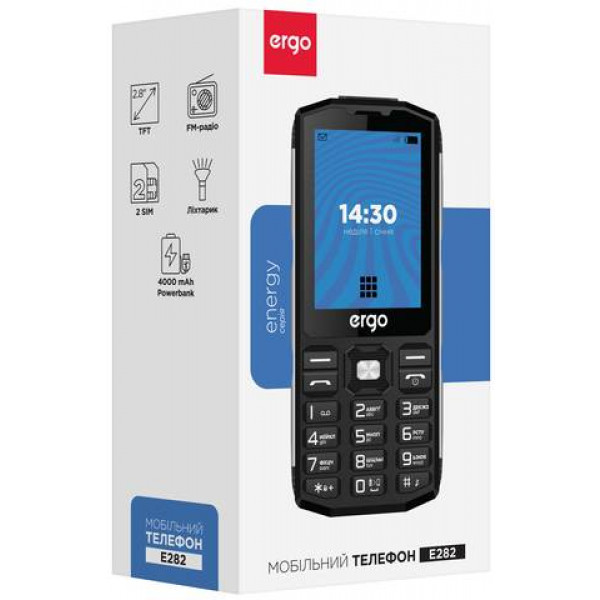 Фото - Мобильный телефон Ergo E282 Dual Sim Black