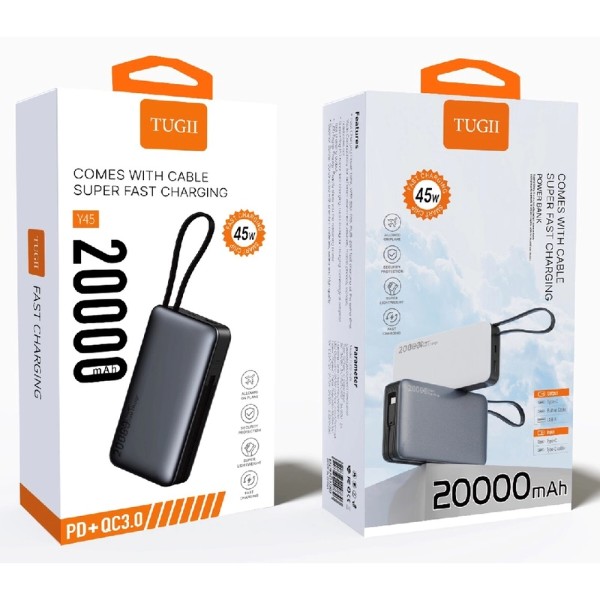 Фото - Батарея мобільна WUW 20000mAh Black (Y45)