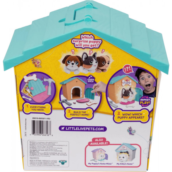 Фото - Мягкая игрушка-сюрприз Little Live Pets Дом с сюрпризом мини оранжевый (26616)