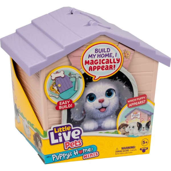 Фото - Мягкая игрушка-сюрприз Little Live Pets Дом с сюрпризом мини розовый (26617)