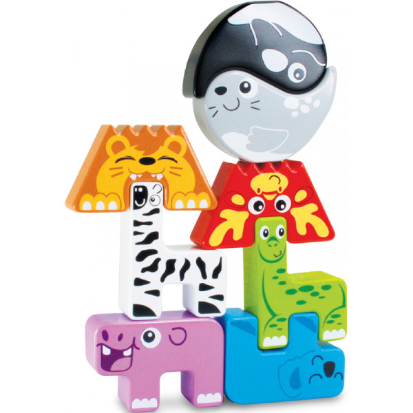 Фото - Ігровий набір для малюка Kiddi Smart ЗВІРЯТКА-ПАЗЛИКИ (4562-KS)