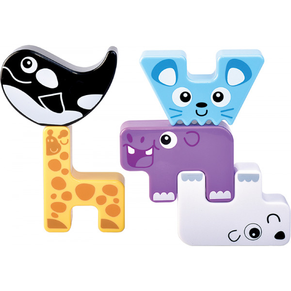 Фото - Ігровий набір для малюка Kiddi Smart ЗВІРЯТКА-ПАЗЛИКИ (4562-KS)