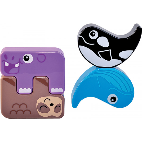 Фото - Ігровий набір для малюка Kiddi Smart ЗВІРЯТКА-ПАЗЛИКИ (4562-KS)