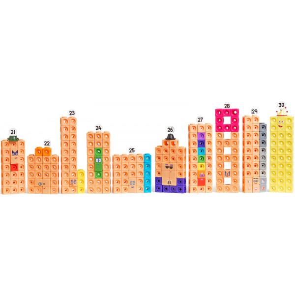 Фото - Настільна гра (3-4 роки) Learning Resources серії Numberblocks - Вчимося рахувати 21-30 MathLink (HM96321-UK)