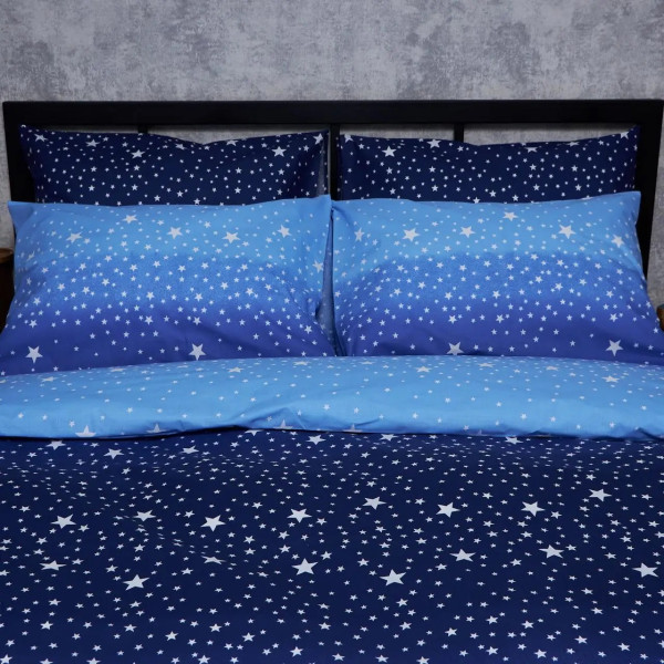 Фото - Комплект постільної білизни Moon&Star Бязь Gold Люкс «Night Glow» 143х210 см нав. 4х50х70 (MS-820006563)