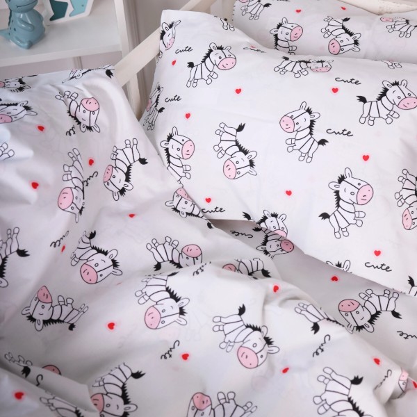 Фото - Комплект постельного белья MirSon Бязь 20-0040 Cute white zebra 175х210 (2200010271874)