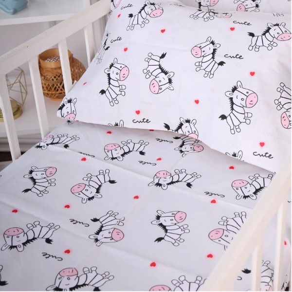 Фото - Комплект постельного белья MirSon Бязь 20-0040 Cute white zebra 175х210 (2200010271874)