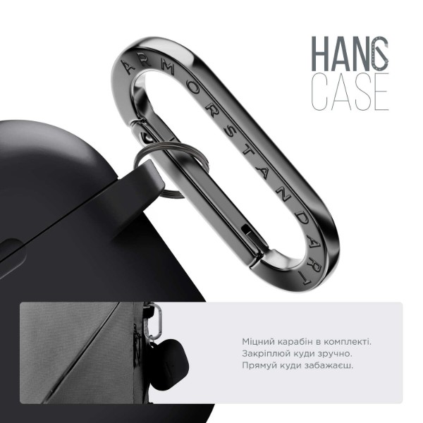 Фото - Чохол для навушників Armorstandart Hang Case for Apple AirPods 4 Black (ARM81277)