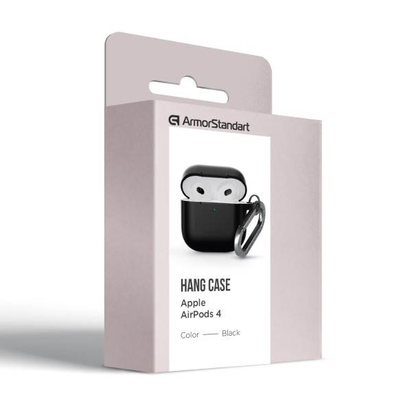 Фото - Чохол для навушників Armorstandart Hang Case for Apple AirPods 4 Black (ARM81277)