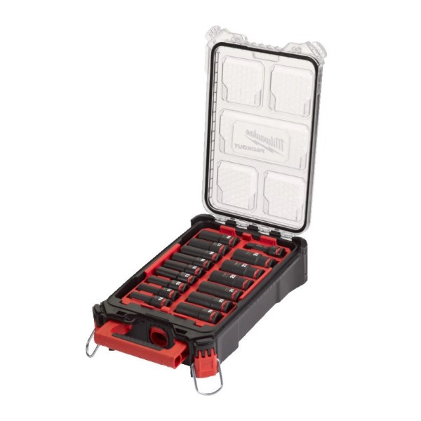 Фото - Набір торцевих голівок Milwaukee ShW 1/2" STD PACKOUT 16 шт. (4932480943)