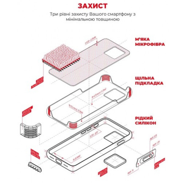 Фото - Чохол для смартфону Armorstandart Icon2 for Apple iPhone 13 Red (ARM60483)