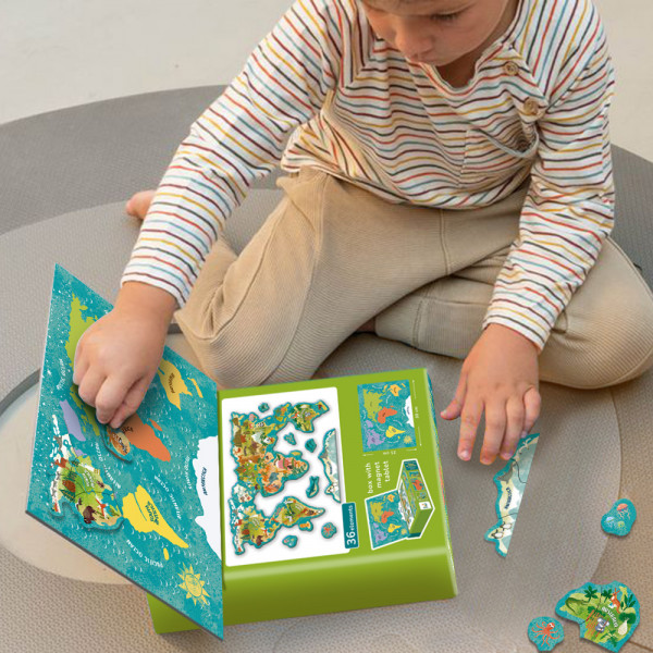 Фото - Настольная игра (3-4 года) Dodo карта мира животного (200267)