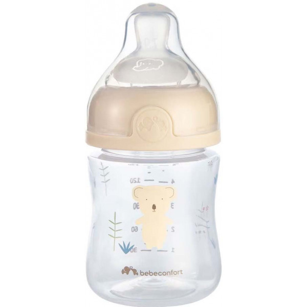 Фото - Пляшка для годування Bebe Confort PHYSIO AIR Soft Sand 150ml 2шт./270ml 2шт./360ml 2шт. з пустушкою та щіточкою