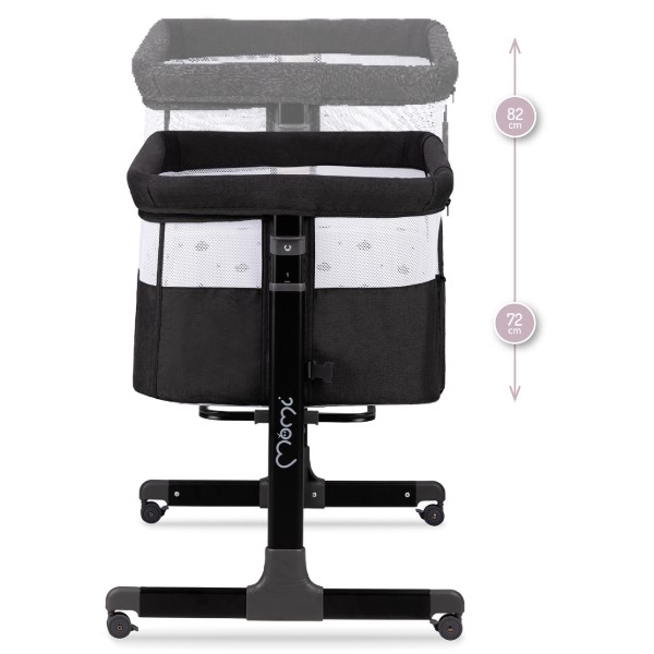 Фото - Кроватка детская прямоугольная MoMi REVO Dark Gray