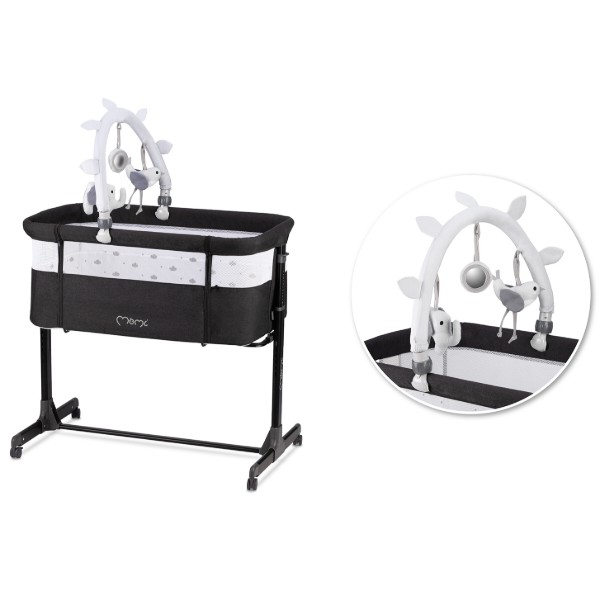 Фото - Кроватка детская прямоугольная MoMi REVO Dark Gray