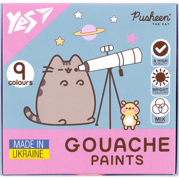 Фото - Фарби YES Pusheen 9 кол. 20 мл (230401)