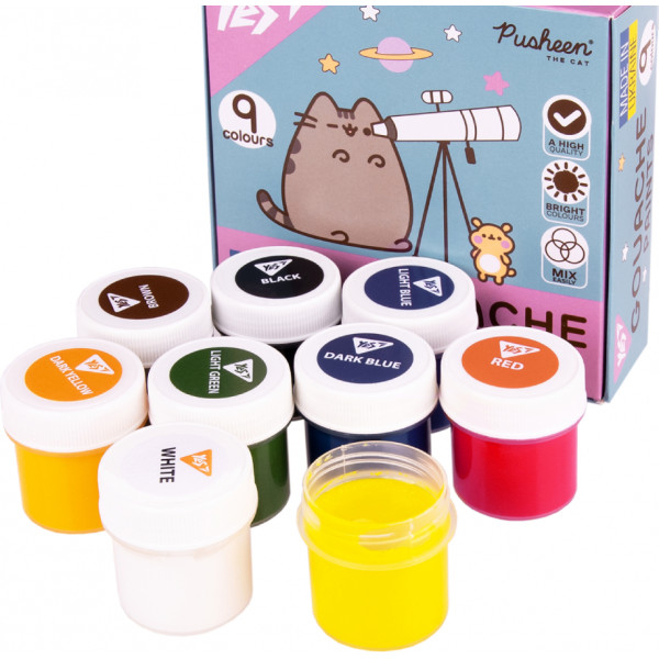 Фото - Фарби YES Pusheen 9 кол. 20 мл (230401)
