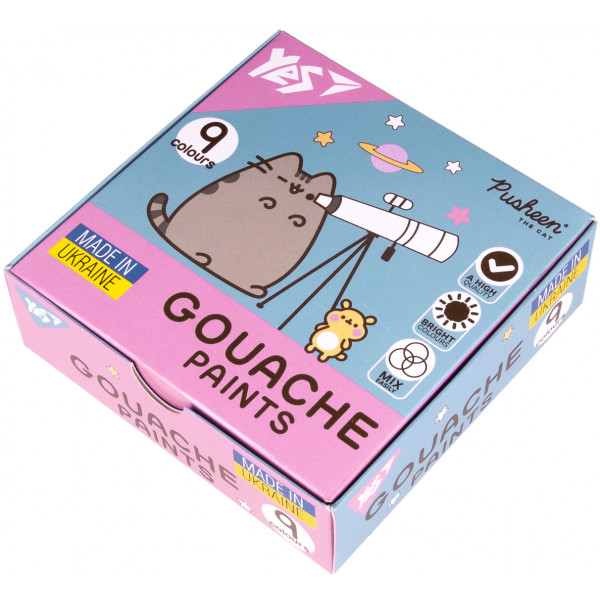 Фото - Фарби YES Pusheen 9 кол. 20 мл (230401)