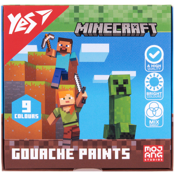Фото - Фарби YES Minecraft 9 кол. 20 мл (230406)