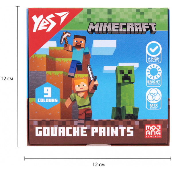 Фото - Фарби YES Minecraft 9 кол. 20 мл (230406)