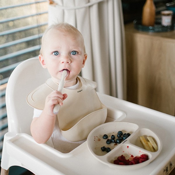 Фото - Тарілка для малюка BabyOno на три секції з присоскою Бежевий (1482/04)