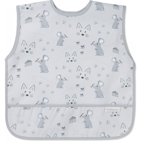 Фото - Нагрудник из клеенки BabyOno фартук Мышонок 6м+ (1641/01)