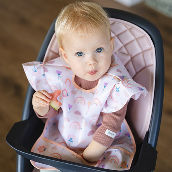 Фото - Нагрудник з клейонки BabyOno фартух Веселковий 2р+ (1642/03)
