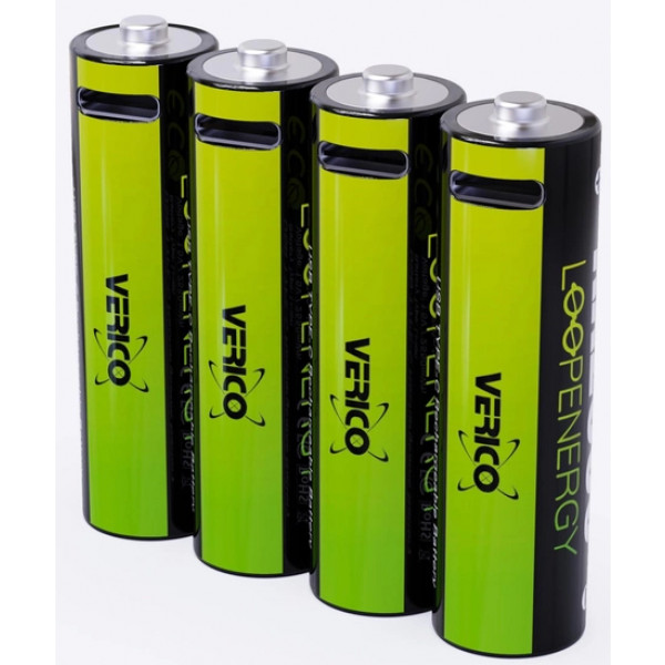 Фото - Акумулятор тип AA Verico USB Type-C 1700mAh Li-ion 4 шт. (1UDBT-A1WEAC-NN)